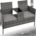Tectake - canap de jardin toulouse 2 places -