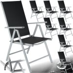 Tectake - chaises de jardin pliantes pliable dossier rglable en 7 positions