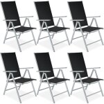 Tectake - chaises de jardin pliantes pliable dossier rglable en 7 positions