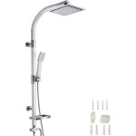 Colonne de douche avec porte savon - gris