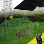 Tectake - enclos pour rongeurs compos� de 12 �l�ments grillag�s 180 x 75 x 75 cm