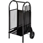Tectake - porte bûches en acier pelle, balai et tisonnier avec poignée en acier inoxydable inclus Tectake - porte bûches en acier pelle, balai et tisonnier avec poignée en acier inoxydable inclus