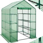 Tectake - serre de jardin souple 3, 6 m avec 16 tagres