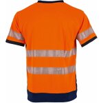 Tee - shirt haute visibilit� bicolore orange / marine lma lampion l