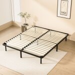 Teeno - sommier 160x200cm sommier � lattes avec 2x18 lattes sur, 9 pieds, montage rapide - sommiers � ...