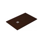 Tegler - receveur de douche ardesia extra - plat et gel coat antid�rapant chocolat siphon en cadeau 70x120 ...