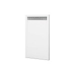 Tegler - receveur de douche avec demi - cadre mod�le bidai texture ardoise. blanc, siphon en cadeau 70x100 ...