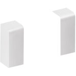 Lot de 2 embouts blanc pour plinthe, h. 10 x p. 3. 7 cm - tehalit