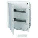 Tehnoplast - coffret �lectrique encastr� 24 modules 2 rang�es avec porte pleine couleur blanc