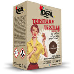 Teinture textile machine chocolat 350gr + fixateur + sel Teinture textile machine chocolat 350gr + fixateur + sel