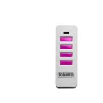 T�l�commande emetteur sommer pearl 4018 blanc touches rose - somloq2 - 868 mhz - 4 canaux - 4018v003