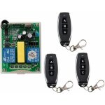 Tlcommande sans fil 2 canaux 1 rcepteur + 3 metteurs pour tuyau kit radio de porte de garage contrleur ...