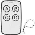 T�l�commande universelle 4 boutons 315mhz pour portail coulissant garage porte de bureau noir