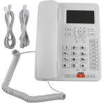 T�l�phone fixe professionnel or6400 avec afficheur et fonction mains libres, blanc