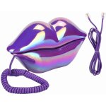 T�l�phone fixe vintage violet avec finition �lectrolytique pour bureau ou maison