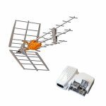 Televes pack antenne tnt dat hd boss uhf gain 42dbi + alimentation 24v