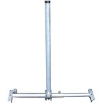 Televes spaha48 / 900 support d'antenne satellite argent