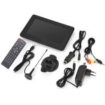 T�l�viseur portable 7 pouces hd 16:9 analogique num�rique pour voiture maison avec prise ue 110?220v