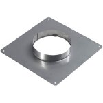Ten - plaque d'étanchéité inox 350x350 pour tubage diamètre int. 150 / 156 - ext. 155 / 161 Ten - plaque d'étanchéité inox 350x350 pour tubage diamètre int. 150 / 156 - ext. 155 / 161