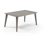 Les tendances - allibert jardin table lima 160 6 personnes - design contemporain - cappucino