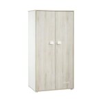Les tendances - armoire 2 portes 168x85x57cm en bois