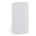 Armoire 2 portes enfant blanche drimy