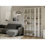 Bibliothque bois blanc samba 120 cm