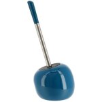 Brosse wc gres forme boule - bleu canard tendance