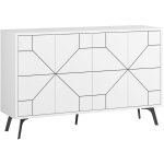 Cotecosy - calicosy - buffet 4 portes d�cor�es l123 cm - dune