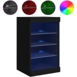 Buffet avec lumi�res led noir 41x37x67