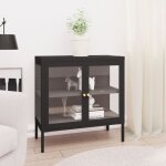 Les tendances - buffet noir 70x35x70 cm acier et verre vidaxl Les tendances - buffet noir 70x35x70 cm acier et verre vidaxl
