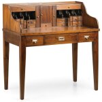 Bureau secr�taire en bois d'acajou massif falkane
