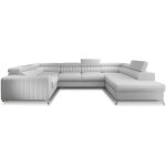 Les tendances - canap� panoramique convertible louve simili cuir - rangement et t�ti�res r�glables - ...