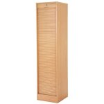 Classeur à rideau bois clair office 172cm Classeur à rideau bois clair office 172cm
