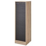 Classeur  rideau chne clair et noir office 140cm