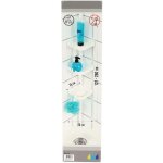 Tendance - colonne telescopique tube metal + 3 etageres ps - blanc