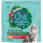 Les tendances - croquettes spcial chat strilis b?uf et spiruline, purina one 1. 4 kg - purina