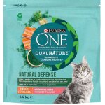 Les tendances - croquettes spcial chat strilis saumon et spiruline, purina one 1. 4kg - purina