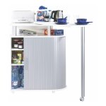 Desserte de cuisine avec table pivotante blanche et grise nantes