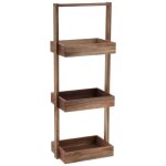 Tendance - tagre de rangement 3 niveaux en bois h 70 cm