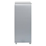 Grand caisson  rideau sur roulettes 3 tiroirs gris orga 108cm