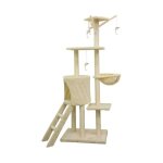 Les tendances - jipsy arbre a chat beige - 79 x 34 x 138 cm - beige Les tendances - jipsy arbre a chat beige - 79 x 34 x 138 cm - beige