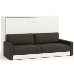 Les tendances - lit escamotable horizontal avec canapé vetal 140x190 - canapé gris foncé - structure ... Les tendances - lit escamotable horizontal avec canapé vetal 140x190 - canapé gris foncé - structure ...