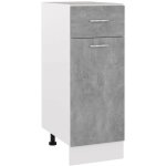Meuble bas de cuisine gris béton 30x46x81, 5 cm Meuble bas de cuisine gris béton 30x46x81, 5 cm