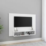 Meuble tv mural blanc 120x23, 5x90 cm