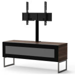 Les tendances - meuble tv meliconi belovo 120 m00171 bois fonc� avec support