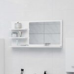 Les tendances - the living store miroir de salle de bain blanc 90x10, 5x45 cm bois d'ingénierie - miroir ... Les tendances - the living store miroir de salle de bain blanc 90x10, 5x45 cm bois d'ingénierie - miroir ...