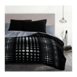 Les tendances - parure de couette microfibre steevy - 1 housse de couette 240x260 cm + 2 taies 63x63 ...