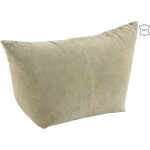 Les tendances - pouf 80x45x54 cm en cuir vert clair