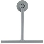 Raclette de douche pp tpr sur ventouse - gris tendance